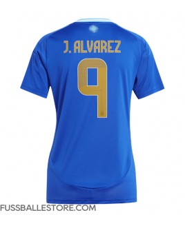 Günstige Argentinien Julian Alvarez #9 Auswärtstrikot Damen Copa America 2024 Kurzarm